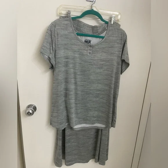 Henley shirt and skirt two-piece set - Picture 13 of 14